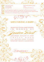 Recipe Baby Shower Invitations