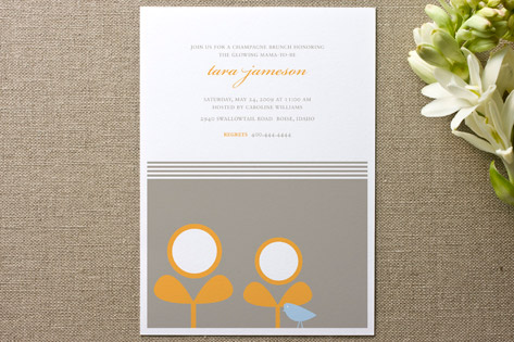 Spring Sprouts & the Birdie Baby Shower Invitations