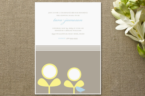 Spring Sprouts & the Birdie Baby Shower Invitations