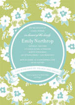 Sweet Florals Baby Shower Invitations, by Oscar+Emma Design
