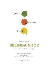 Colorful Laundry Baby Shower Invitations