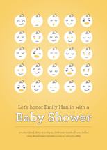 Making Faces Baby Shower Invitations