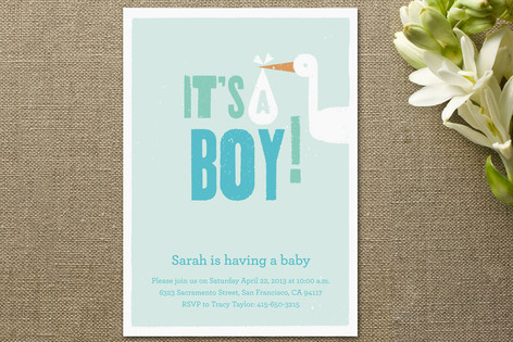 Baby Boy Baby Shower Invitations