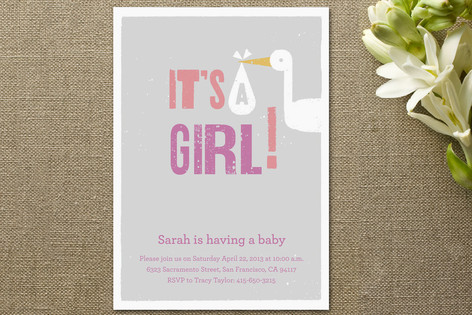 Baby Girl Baby Shower Invitations
