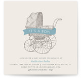 Vintage Carriage Baby Shower Invitations