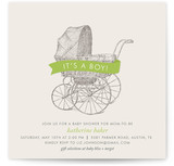 Vintage Carriage Baby Shower Invitations