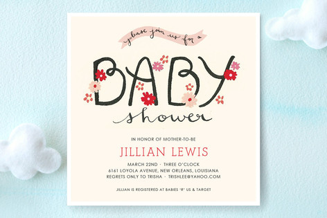 The Cheerful Baby Baby Shower Invitations
