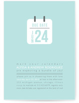 Due Date Baby Shower Invitations