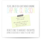 Chalkboard Baby Shower Invitations