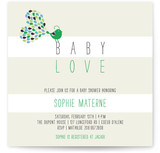 Petit Oiseau Baby Shower Invitations
