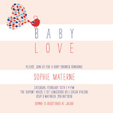 Petit Oiseau Baby Shower Invitations
