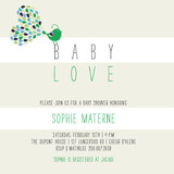 Petit Oiseau Baby Shower Invitations