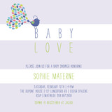 Petit Oiseau Baby Shower Invitations