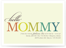 Hello Mommy Baby Shower Invitations