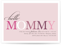 Hello Mommy Baby Shower Invitations