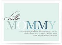 Hello Mommy Baby Shower Invitations