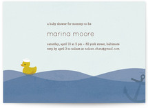 Ahoy Ducky Baby Shower Invitations