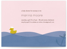 Ahoy Ducky Baby Shower Invitations