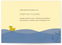 Ahoy Ducky Baby Shower Invitations