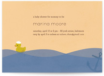 Ahoy Ducky Baby Shower Invitations