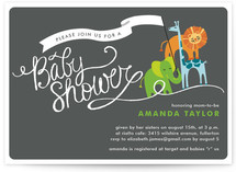 Baby Animal Parade Baby Shower Invitations