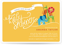 Baby Animal Parade Baby Shower Invitations