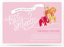 Baby Animal Parade Baby Shower Invitations
