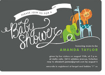 Baby Animal Parade Baby Shower Invitations