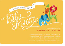 Baby Animal Parade Baby Shower Invitations