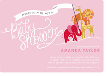 Baby Animal Parade Baby Shower Invitations