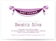 Baby Bird Banner Baby Shower Invitations
