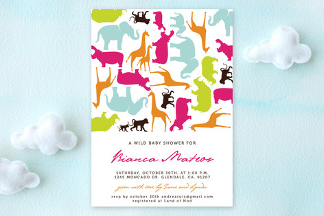 Wild Baby Baby Shower Invitations