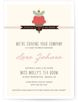 Craving Your Company Baby Shower Invitations