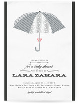 Umbrella of Advice Baby Shower Invitations