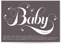 Organic Baby Baby Shower Invitations