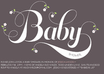 Organic Baby Baby Shower Invitations