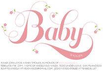 Organic Baby Baby Shower Invitations