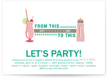 That was Then / This is Now Baby Shower Invitations