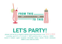 That was Then / This is Now Baby Shower Invitations