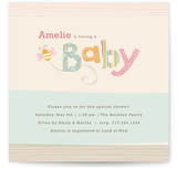 Quilting Bee Baby Shower Invitations