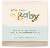 Quilting Bee Baby Shower Invitations