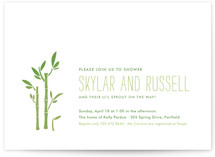 Bamboo Baby Shower Invitations