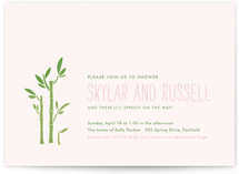 Bamboo Baby Shower Invitations