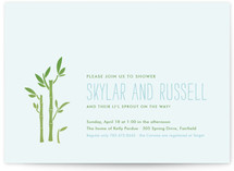 Bamboo Baby Shower Invitations