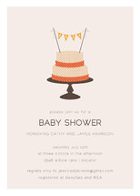 Baby Cake Baby Shower Invitations