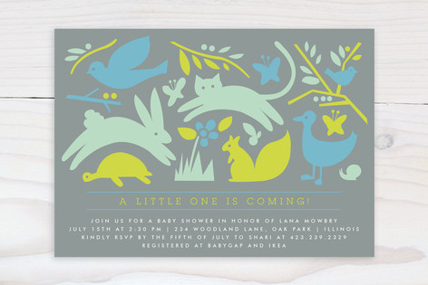 Prairie Tale Baby Shower Invitations
