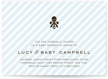 Petite Rattle Baby Shower Invitations