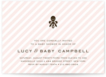 Petite Rattle Baby Shower Invitations