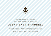Petite Rattle Baby Shower Invitations