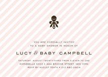 Petite Rattle Baby Shower Invitations